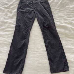 Women's Dark Gray Corduroys